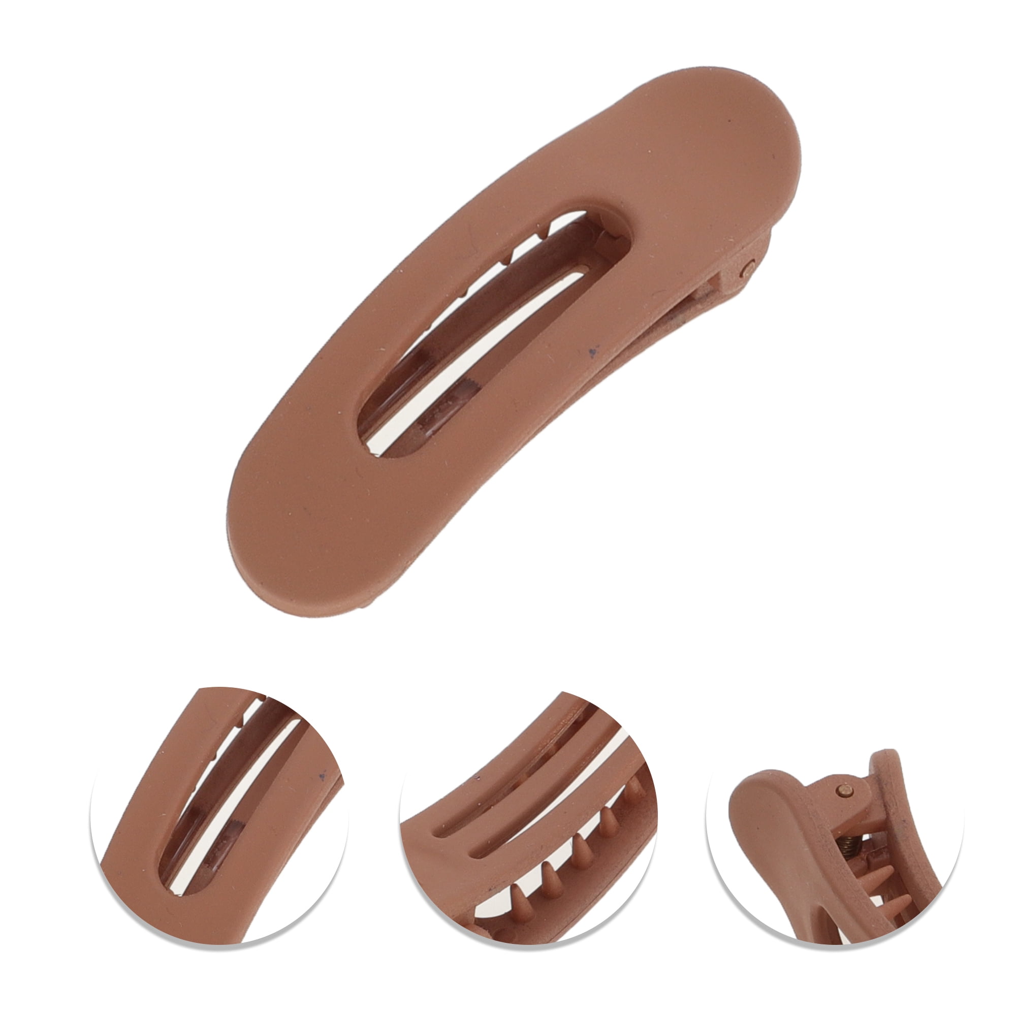 Unique Bargains Fashion Hollow-out Hair Clips Accessories Blue,Gray,Black,Red,Orange 5Pcs