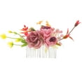 thumbnail image 1 of Wedding Flower Comb Wedding Headdress Bohemian Style Wedding Bride Hair Comb, 1 of 8