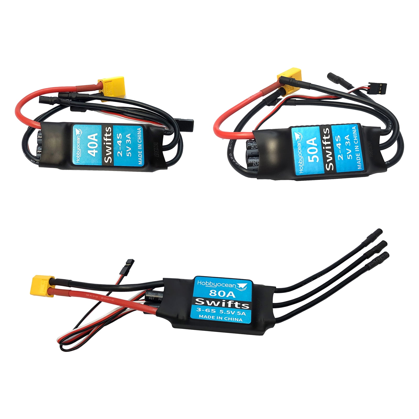 Brushed ESC BEC Speed Controller for FMS Eflite Jet Plane EDF Duct Fan