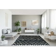 thumbnail image 2 of Marrakech Zag Blue 8x10 Indoor Shag Rug Soft Microfiber with Tassels, 2 of 6