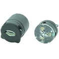 thumbnail image 3 of Journeyman-Pro 515PV 15 Amp 120-125 Volt, NEMA 5-15P, 2Pole 3Wire, Straight Blade, Male Plug Replacement Cord Outlet, Commercial Grade PVC Black (BLACK 10-PACK), 3 of 6