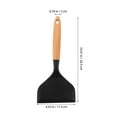thumbnail image 5 of MRLESS Japanese Silicone Spatula for Tamagoyaki Non-Stick Frying Turner with Wooden Handle Wide Cooking Spatula for Flipping and Serving for Kitchen Use, 5 of 8