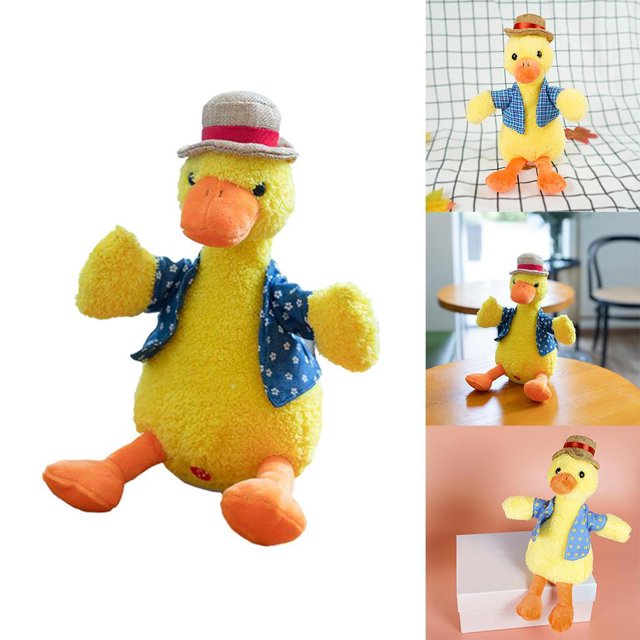 de Peluche para Niños, Juguete Que Habla, Que Repite Lo Que Dices, Juguete de Peluche, Juguete Educativo para , Muñeca Eléctrica para Un USB Hugo Muñeca de peluche que habla
