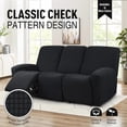 thumbnail image 2 of SUSUZI Recliner Sofa Slipcovers for 3 Seater Couch, Stretch Solid Jacquard Sofa Couch Covers, 2 of 8