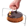 thumbnail image 3 of Matsuzay Cortador de pastel ajustable de acero inoxidable de doble línea, cortador de capas de pastel, divisor de pan, decoración, utensilios de cocina Cocina y Comedor Matsuzay HA018766-00, 3 of 6