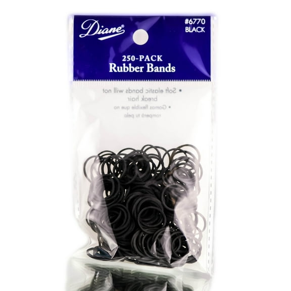 Diane Rubber Bands ( Black - 250 pack)