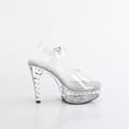 thumbnail image 5 of Fabulicious MARTINI-508SDT Women's 5" Heel Platform Ankle Strap Clear Shoes with Rhinestones on Platform & Heel, 5 of 5