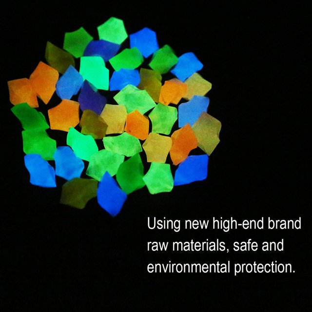 Piedras luminosas que brillan en la oscuridad, guijarros brillan en grava para patio y pasillos, accesorios de decoración del hogar Muyoka Hogar