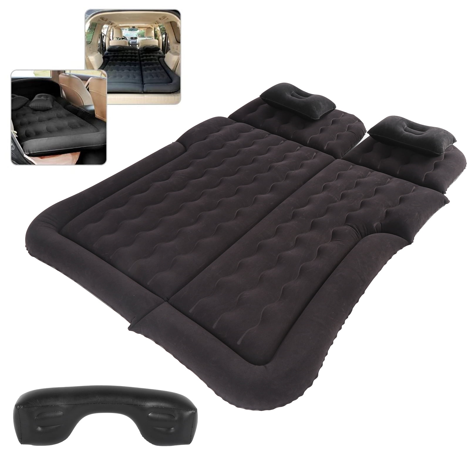 Car Mattress, Suv Air Mattress Durable Comfortable Flocking And PVC Surface With Electric Pump For Camping For RV For Outdoor Lawn