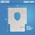 thumbnail image 5 of Mighty Clean Flushable Toilet Seat Covers for Adults and Kids, Biodegradable Toilet Cover, XL, 50 Count, 5 of 5
