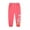 Hot Pink, variant on Bellafa Toddler Girls Cotton Sweatpants Embroidery Prints Drawstring Waist Casual Joggers Pants for Kids 2-7Y