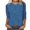 Blue 08, variant on Womens 3/4 Sleeve Tops Geometric Printed Crew Neck T Shirts Summer Fall Casual Base Tees Plus Size Tshirts (3XL, Blue 01)