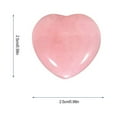 thumbnail image 3 of Natural Rose Quartz Heart Gemstones - Love Palm Thumb Worry Stone, with Spiritual Meanings, 3 of 8