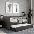 thumbnail image 2 of Lexicon Vining Upholstered Daybed with Trundle in Gray, 2 of 6