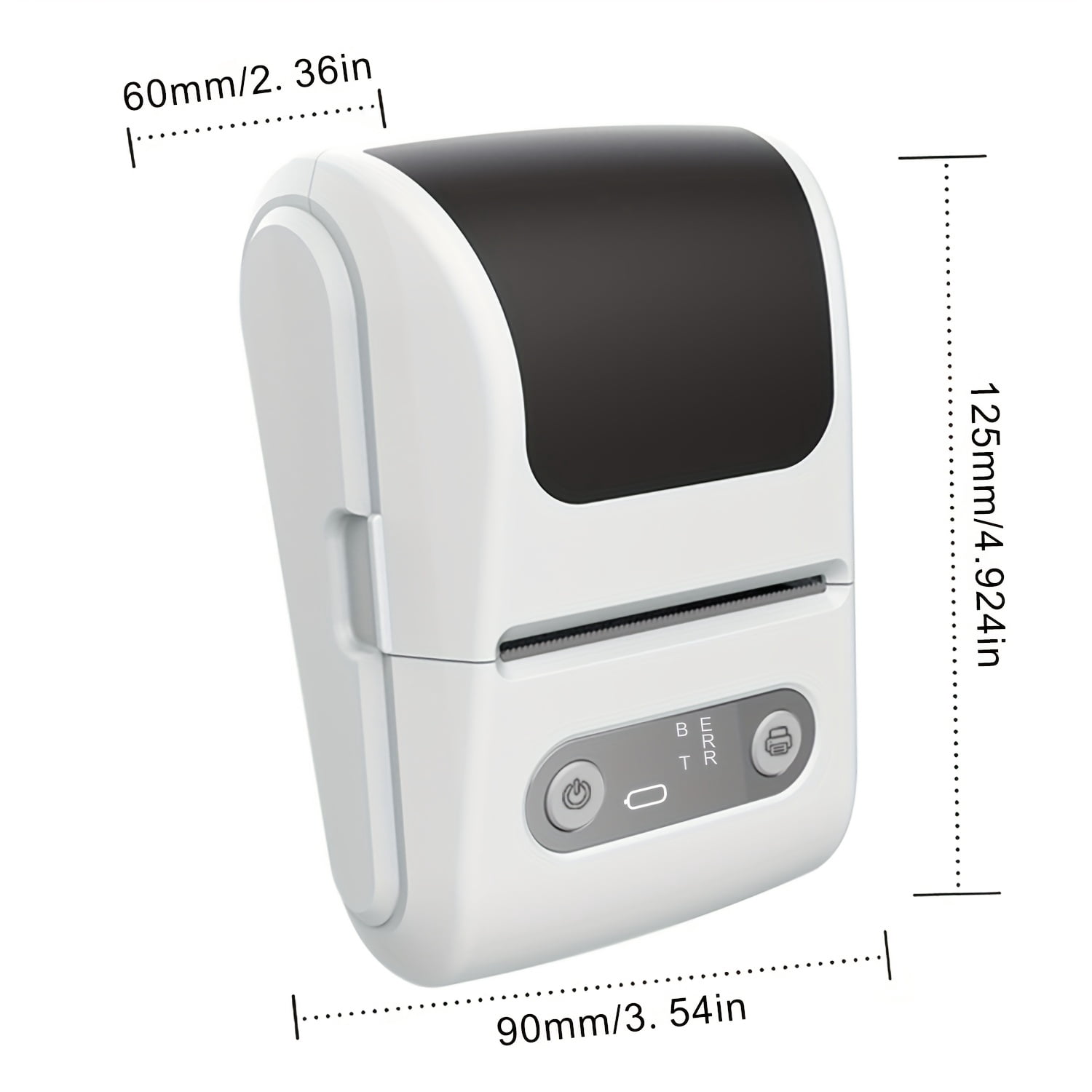 Portable Label Printer, Thermal Printer with Built-In Thermal Paper, No Ink Required, Mini Label Printer, Sticky Notes, Product Labels, Name Stickers, a Perfect Home And Office Storage Planner