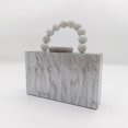 thumbnail image 1 of Bolso de comedor de acrílico perlado para mujer, elegante y generoso, con cuentas en la muñeca, bolso de regalo de boda portátil, 1 of 6