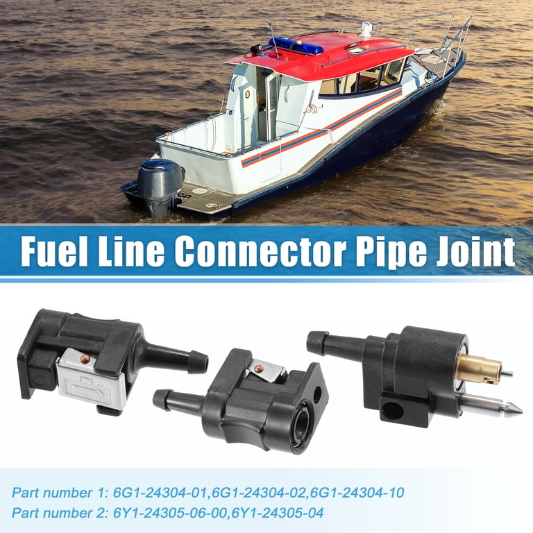 Boat Gas Tank Fittings 1/4 Inch Fuel Tank Male Connector - Outboard