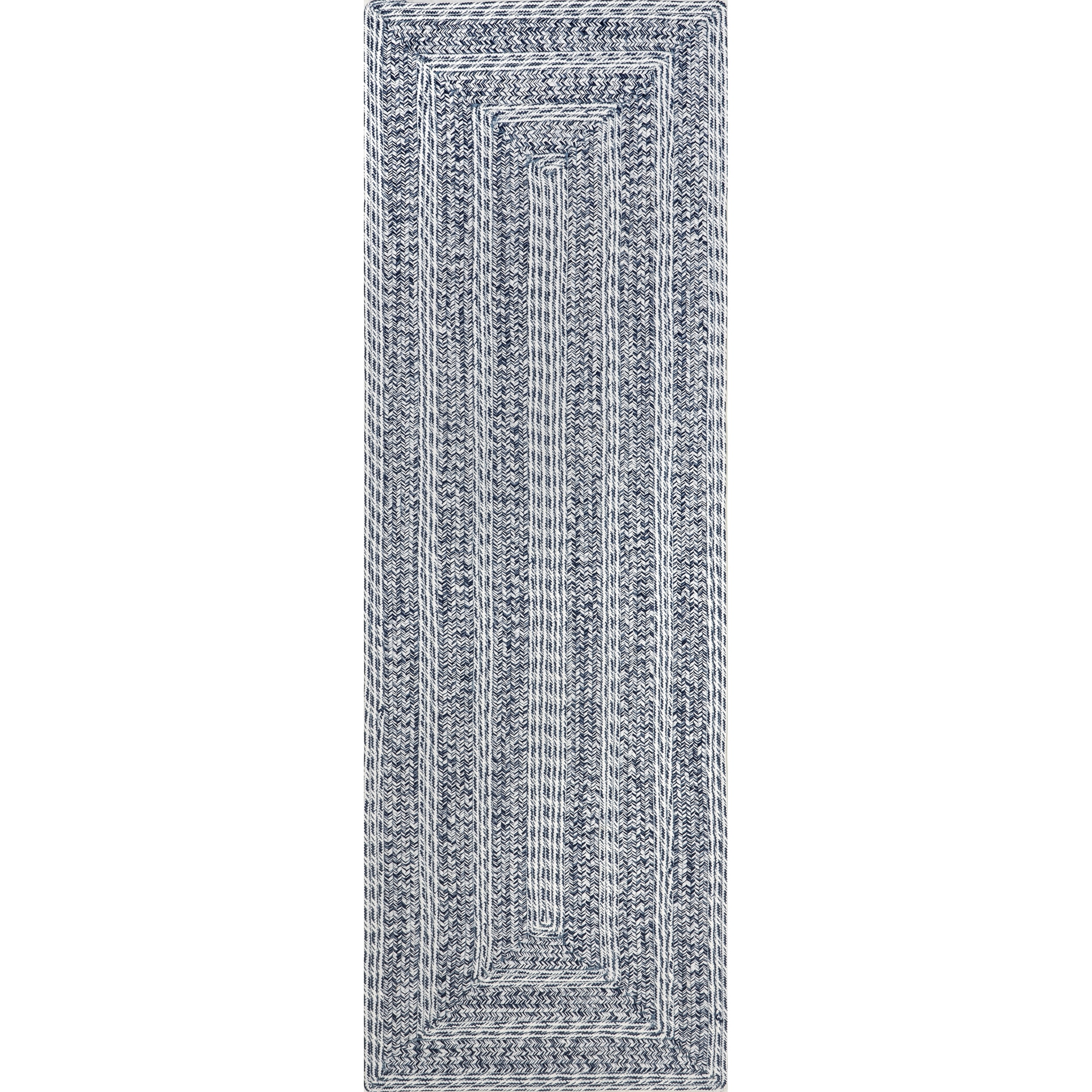 nuLOOM Rowan Braided Texture Indoor/Outdoor Area Rug, 2' 6" x 8', Blue