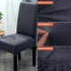 thumbnail image 5 of Cubiertas de silla maciza Multicolor Sillas anti-polvo Funda Protector externo universal Estilo simple Estilo giratorio Decoración para el hogar Negro 2 PCS seitruly HA012474-03, 5 of 7