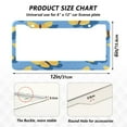 thumbnail image 4 of 2-Pack Aluminum License Plate Frame with 2 Holes for GM License Plate Cover with Free Screws Yellow Butterflies, 4 of 8