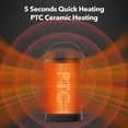 thumbnail image 4 of BN-LINK Oscillating Space Heater with Remote, 1500W Portable Electric Heater with Thermostat & Timer, Indoor Small Heater with Heating and Fan Modes for Bedroom, Office and Indoor, 4 of 8