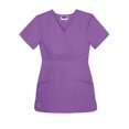 thumbnail image 3 of Sivvan Womens Scrub Set - Multi Pocket Cargo Pants & Stylish Mock Wrap Top, 3 of 6