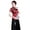Wine Red, variant on Women Cheongsam Shirt Dragon Phoenix Printing Chinese Style Summer Autumn Side Split Stand Collar Cheongsam Top for Banquet