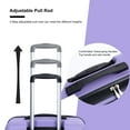 thumbnail image 5 of PAPROOS Hardside Luggage Set, 3 Piece 21in 25in 29in Carry on Suitcases Set with 2 Hooks and TSA Lock, Modern Lightweight Luggage Set, Hardshell Expandable Suitcase Set for Family Travel, Purple, 5 of 13