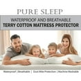 thumbnail image 3 of Waterproof Mattress Protector, Terry Cotton, Fitted Elastic sides to grip under mattress, 3 of 3