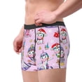 thumbnail image 2 of Pofeuu Christmas Unicorns Print Men’s Boxer Briefs, Moisture-Wicking Underwear, Regular,Trunk-XX-Large, 2 of 5
