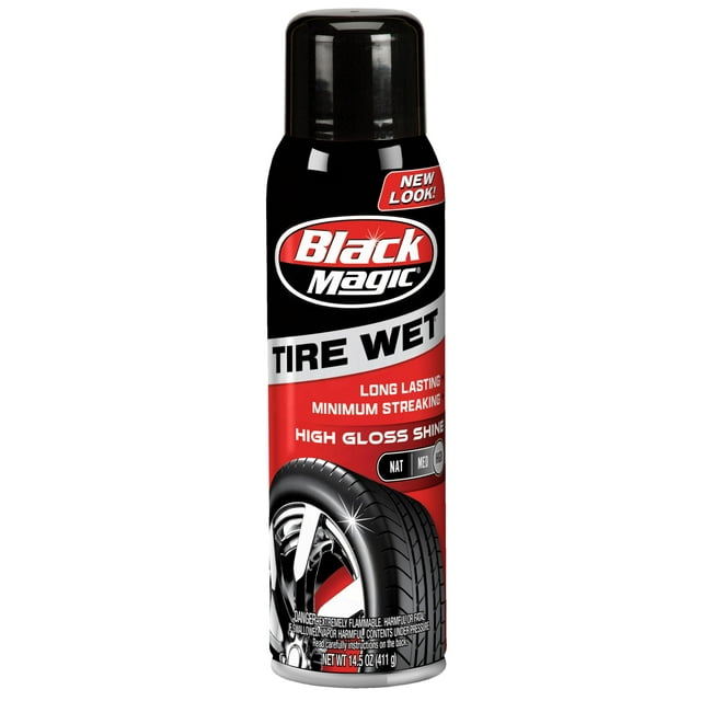 Aerosol húmedo para neumáticos Black Magic BC23220, 430 ml, brillo brillante