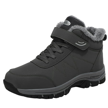 

LUOGENLI Male Hiking Boots Men Men Winter Plush High Top Snow Cotton Boots Water Proof Non Durable and Warm Hiking and Tourism Shoes Hiking Boots Mens Lightweight Hiking Boots Men Size 5 40