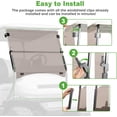 thumbnail image 5 of 10L0L Golf Cart Windshield for Club Car Precedent 2004-up, Tinted Folding Down Windscreen, 5 of 6
