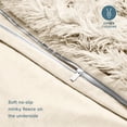 thumbnail image 6 of Bare Home Shaggy Faux Fur Duvet Cover - Ultra Soft - Fluffy Crystal Velvet - Twin/Twin XL, Sand, 6 of 7