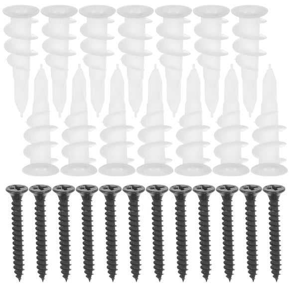 BESTYASH 100 Ensembles d'Ancrages Muraux et Vis pour Cloison Sèche avec Composants Métalliques pour une Fixation Sécurisée