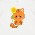 thumbnail image 4 of Inktastic Cute Cat, Orange Cat, Kitty, Kitten, Sunflower Girls Baby T-Shirt, 4 of 5
