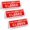 Red, White, variant on 3 Pcs Checkout Closed Desk Sign 9.84 x 3.94'' V Shaped Tabletop Tent Sign for Offices Shops Banks Stores Dmv Retail, Double Side Red White Printed