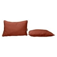 thumbnail image 6 of Bellini Home and Gardens PU2013B2019 2 Pack Sunbrella Designer Lumbar Pillow with Piping, Canvas Pacific Blue, 6 of 9