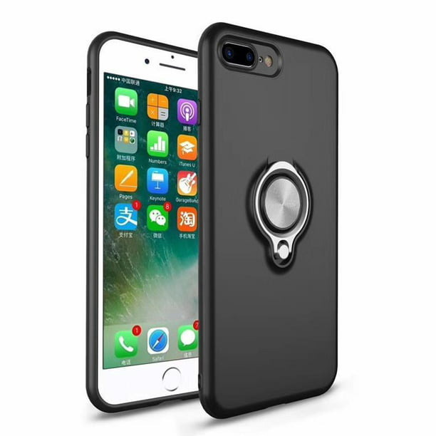 IPhone / IPhone 7 Plus Ultra Slim Magnet Finger Ring Hybrid Case Cover - Walmart.com