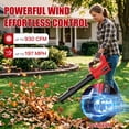 thumbnail image 3 of 930CFM Leaf Blower Cordless, 21V 4.5AH Powerful Electric Cordless Leaf Blower, 6 Speeds Battery Powered Leaf Blowers for Lawn Care, Patio, Yard, Dust, Snow, 3 of 11