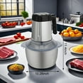 thumbnail image 2 of Sanxinyuan 3L Meat Grinder, Electric Food Chopper & Mincer with 4 Grinding Plates, Silver, 2 of 9
