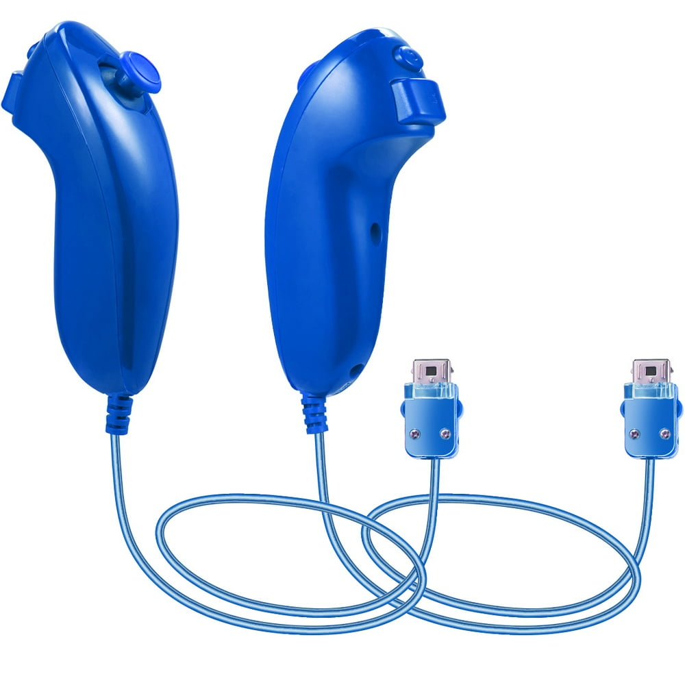 LUXMO 2 Packs Nunchuck Controller for Wii Video Games, Nunchuck