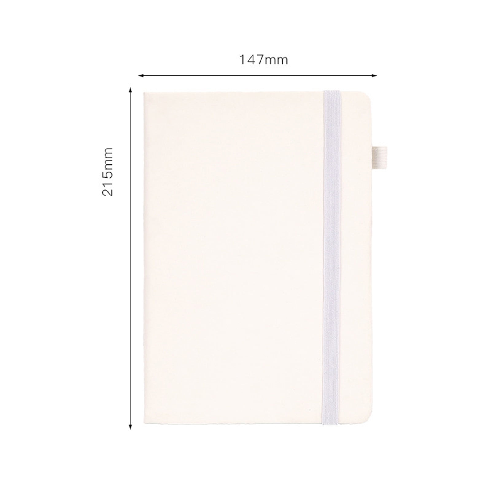 Study Office Supplies Color A5 Notebook Diary 100 Sheets 200 Pages Beige Daolin Paper
