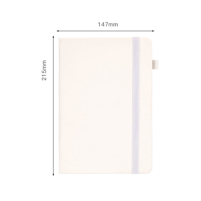 Study Office Supplies Color A5 Notebook Diary 100 Sheets 200 Pages Beige Daolin Paper