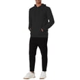 thumbnail image 2 of SUDADERA CON CAPUCHA INSPIRADA CHIC PARA HOMBRE DE MANGAS LARGAS SÓLIDA CON CORDÓN PULLOVER 2XL NEGRO OSCURO, 2 of 7
