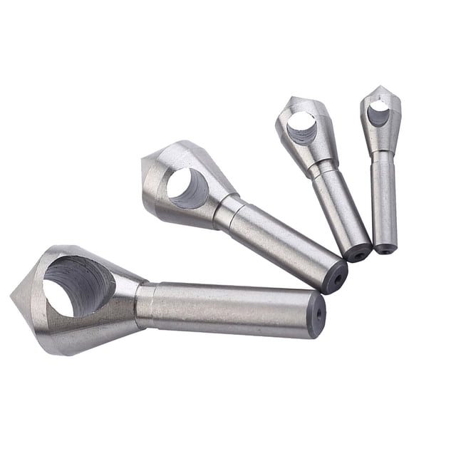 Set Of4Pcs Hss Broca Avellanadora de material acero Brocas para Dispositivo de Biselado de kusrkot Broca de bisel