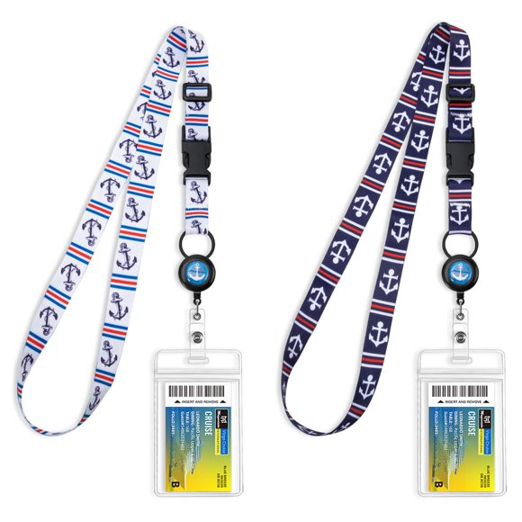Cordones para Crucero MNGARISTA Vria con Carrete Retráctil y Soporte Impermeable 2 Unidades