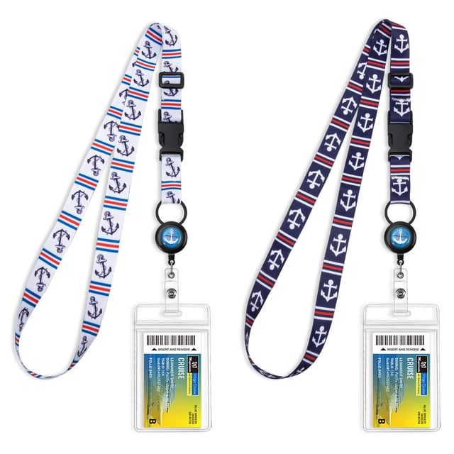 Cordones para Crucero MNGARISTA Vria con Carrete Retráctil y Soporte Impermeable 2 Unidades
