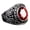 Red 8, variant on Ring Punk Oval Shape Rhinestone Inlaid Punk Classic Ring for Party