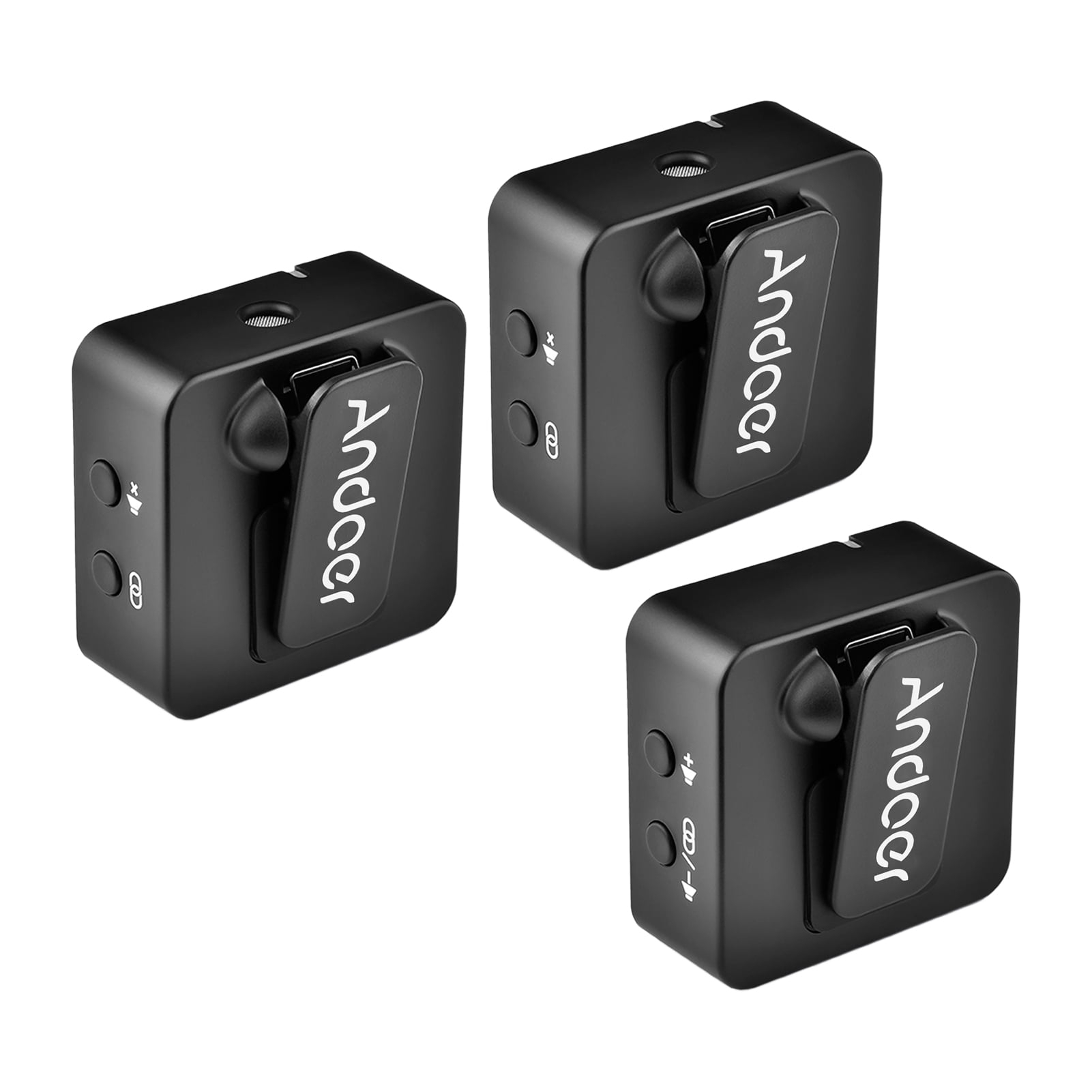 Andoer-2 Microphone,Battery DSLR DV DSLR Camera DV 2 Clip-on Lavalier DV Video R Battery DSLR Camera Camera DV V Battery DSLR DSLR MX5 + 2 DSLR DV Video Mics 50M Built-in Lavalier Mics 50M
